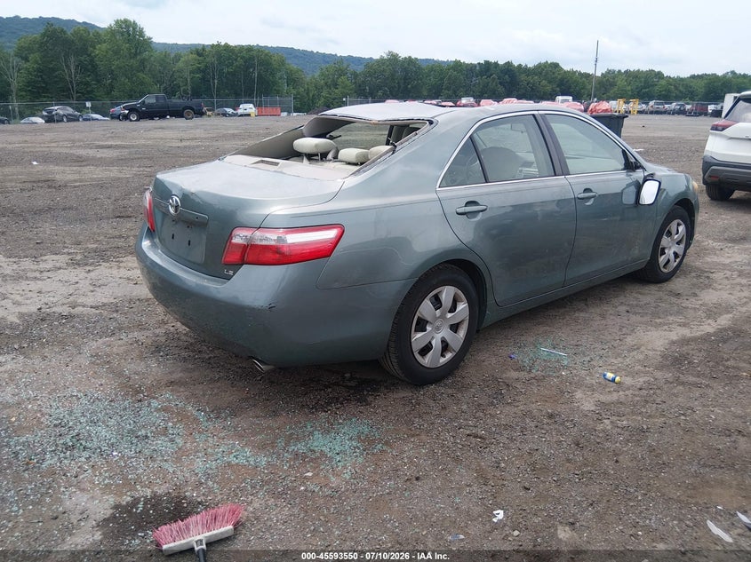 2007 Toyota Camry VIN JTNBK46K473007234 IAAI salvage auction — ROOF, Clear (New Jersey), sold $1,200 on 2026-07-23 (photo 4)