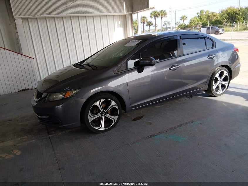 2015 Honda Civic VIN 19XFB2F53FE015319 IAAI salvage auction — FRESH WATER, Rebuildable (Florida), sold $1,975 on 2026-08-21 (photo 2)