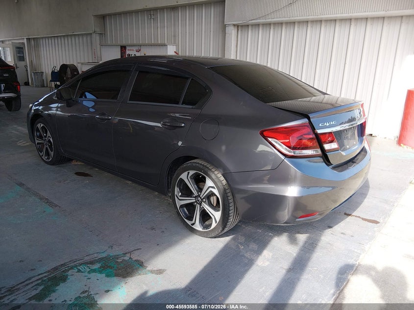 2015 Honda Civic VIN 19XFB2F53FE015319 IAAI salvage auction — FRESH WATER, Rebuildable (Florida), sold $1,975 on 2026-08-21 (photo 3)