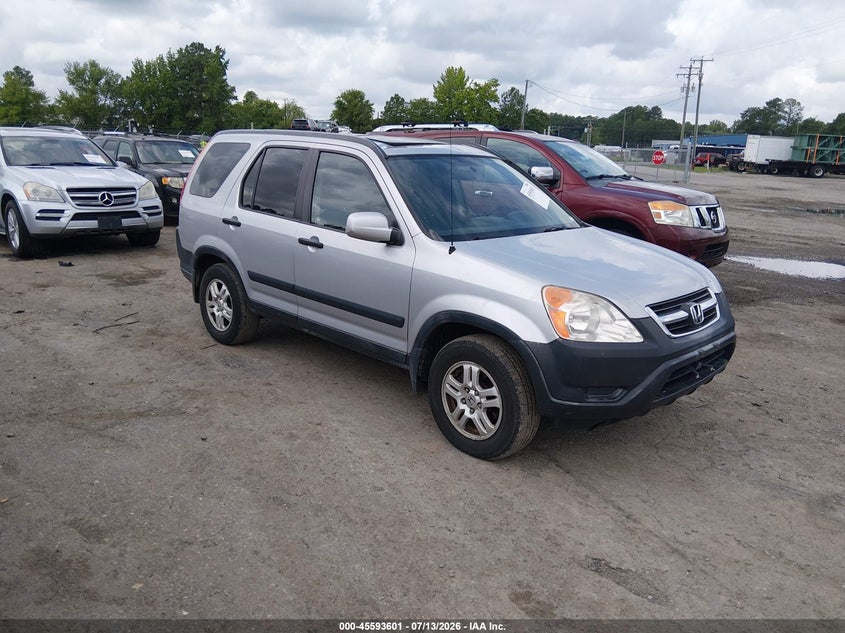 2002 Honda Cr-v VIN JHLRD788X23082225 IAAI salvage auction — RIGHT REAR, Clear (Virginia), sold $1,100 on 2026-07-24 (photo 1)