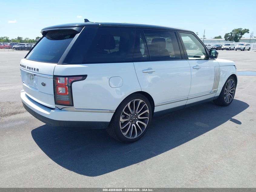 2016 Land rover RANGE ROVER VIN SALGV3EF4GA259912 IAAI salvage auction — UNKNOWN, Clear (Florida), sold $8,400 on 2026-07-27 (photo 4)