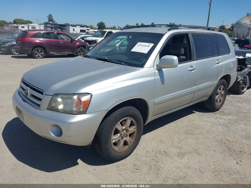 2005 Toyota Highlander VIN JTEGD21AX50121322 IAAI salvage auction — NORMAL WEAR, Clear - Dealer Only (California), sold $725 on 2026-07-30 (photo 2)