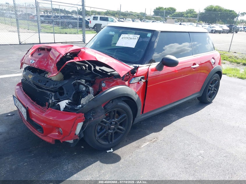 2013 Mini Hard top VIN WMWSV3C56DT478119 IAAI salvage auction — FRONT END, Salvage Title, sold $375 on 2026-08-20 (photo 2)