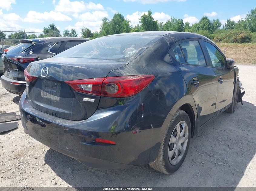 2014 Mazda 3 VIN JM1BM1U79E1122335 IAAI salvage auction — RIGHT FRONT, Wait Title, sold $850 on 2026-08-02 (photo 4)