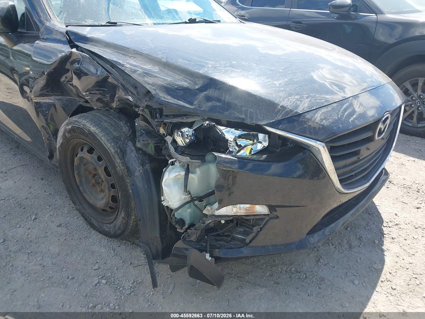 2014 Mazda 3 VIN JM1BM1U79E1122335 IAAI salvage auction — RIGHT FRONT, Wait Title, sold $850 on 2026-08-02 (photo 6)