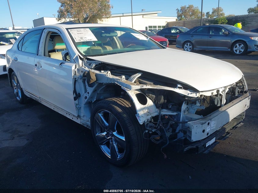 2007 Lexus Ls VIN JTHGL46F475010888 IAAI salvage auction — RIGHT FRONT, Salvage Certificate (California), sold $1,300 on 2026-07-24 (photo 1)
