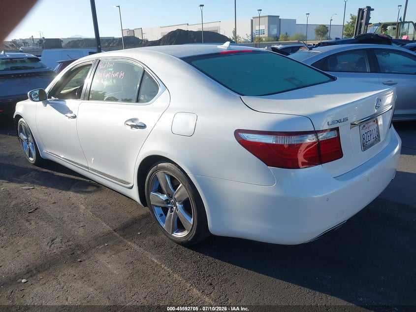 2007 Lexus Ls VIN JTHGL46F475010888 IAAI salvage auction — RIGHT FRONT, Salvage Certificate (California), sold $1,300 on 2026-07-24 (photo 3)