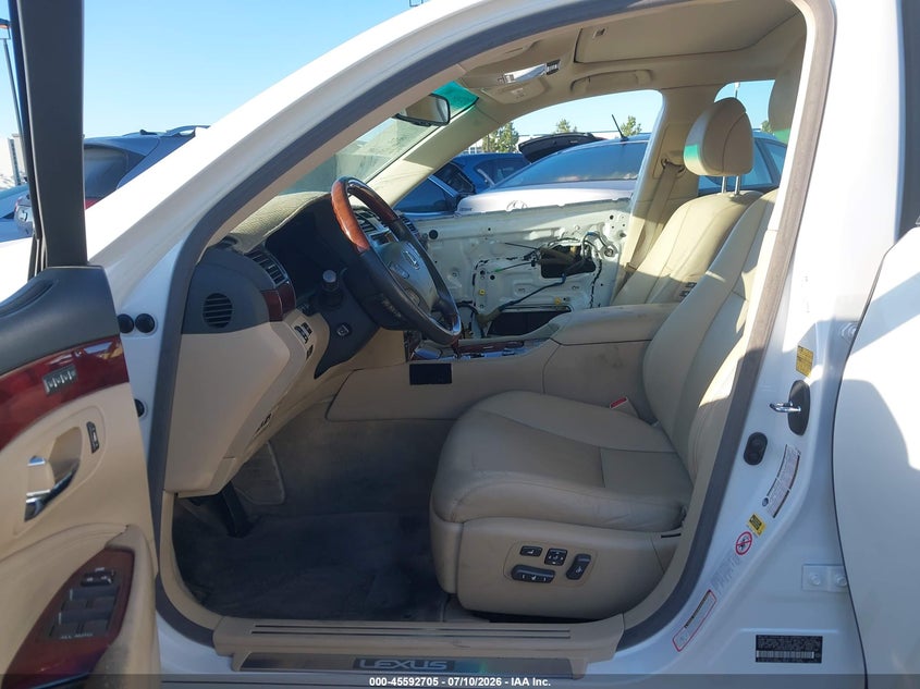2007 Lexus Ls VIN JTHGL46F475010888 IAAI salvage auction — RIGHT FRONT, Salvage Certificate (California), sold $1,300 on 2026-07-24 (photo 5)
