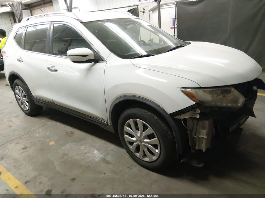 2016 Nissan Rogue VIN KNMAT2MT9GP606295 IAAI salvage auction — FRONT END, Salvage Title, sold $200 on 2026-07-28 (photo 1)