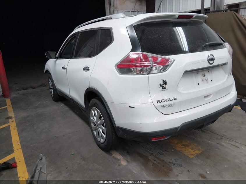 2016 Nissan Rogue VIN KNMAT2MT9GP606295 IAAI salvage auction — FRONT END, Salvage Title, sold $200 on 2026-07-28 (photo 3)