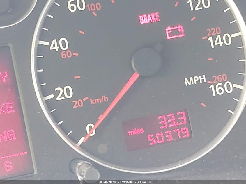 2002 Audi A6 VIN WAULD64B32N137405 IAAI salvage auction — NORMAL WEAR, Clear (Florida), sold $325 on 2026-07-29 (photo 7)