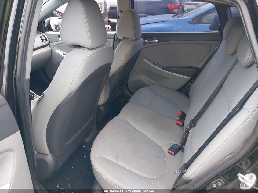 2012 Hyundai Accent VIN KMHCU5AE6CU030962 IAAI salvage auction — FRONT END, Salvage Certificate (California), sold $1,050 on 2026-07-22 (photo 8)