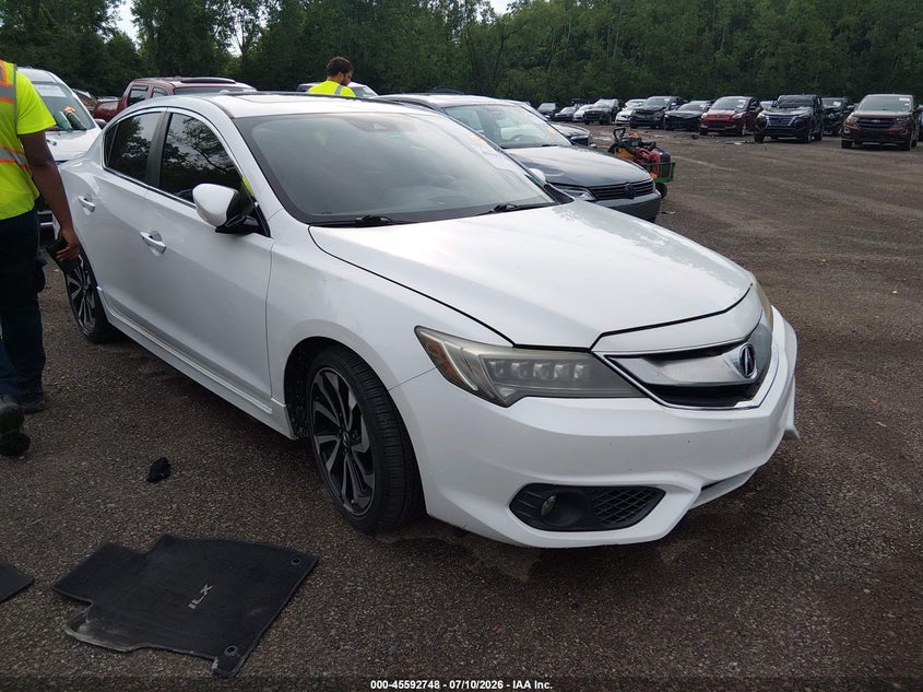 2016 Acura Ilx VIN 19UDE2F87GA003074 IAAI salvage auction — LEFT SIDE, Salvage Title, sold $525 on 2026-08-27 (photo 1)