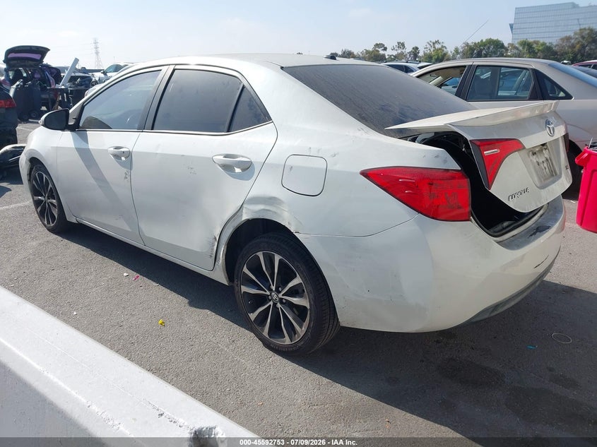 2017 Toyota Corolla VIN 5YFBURHE7HP608472 IAAI salvage auction — THEFT, Salvage (California), sold $3,800 on 2026-07-30 (photo 3)