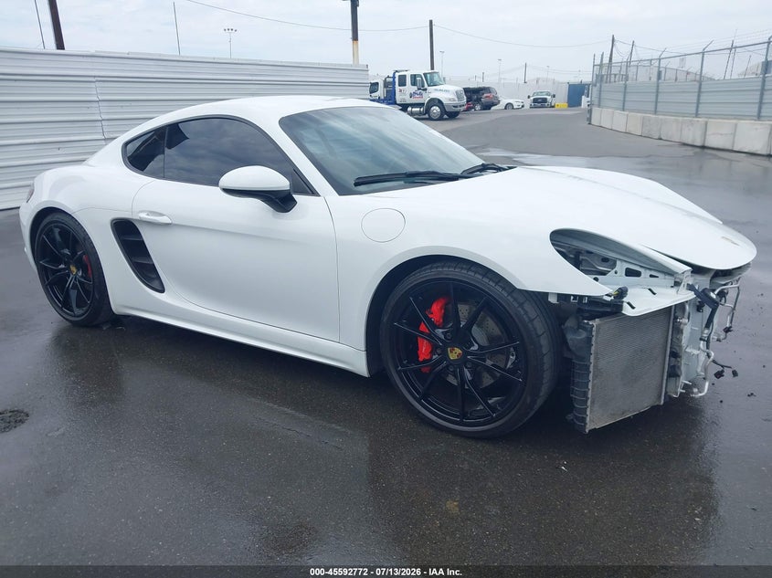 2018 Porsche 718 cayman VIN WP0AB2A89JK278092 — IAAI salvage auction photo