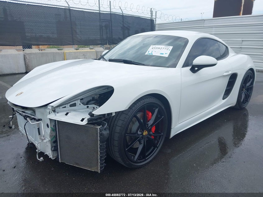 2018 Porsche 718 cayman VIN WP0AB2A89JK278092 IAAI salvage auction — FRONT END, Salvage (Arizona), sold $5,600 on 2026-07-29 (photo 2)