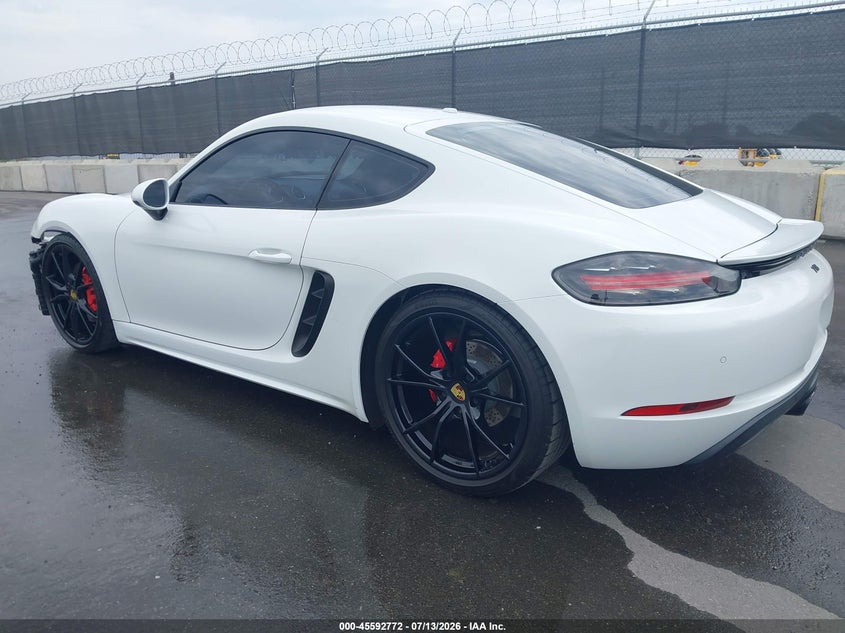 2018 Porsche 718 cayman VIN WP0AB2A89JK278092 IAAI salvage auction — FRONT END, Salvage (Arizona), sold $5,600 on 2026-07-29 (photo 3)