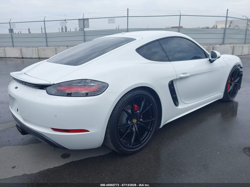 2018 Porsche 718 cayman VIN WP0AB2A89JK278092 IAAI salvage auction — FRONT END, Salvage (Arizona), sold $5,600 on 2026-07-29 (photo 4)