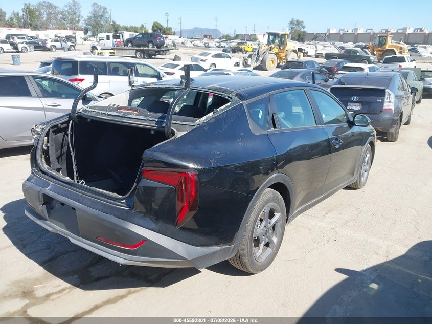 2025 Kia K4 VIN 3KPFT4DEXSE051479 IAAI salvage auction — REAR END, Salvage (Arizona), sold $7,125 on 2026-08-19 (photo 4)