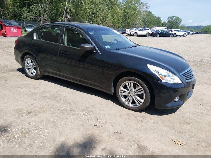 2013 Infiniti G VIN JN1CV6AR7DM357322 IAAI salvage auction — UNKNOWN, Salvage Title, sold $1,300 on 2026-07-18 (photo 1)