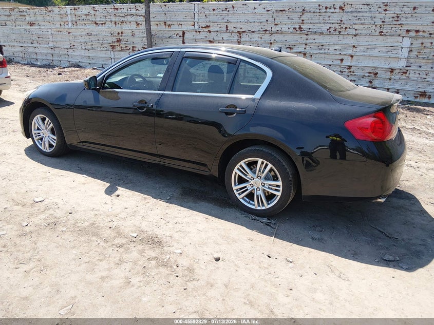 2013 Infiniti G VIN JN1CV6AR7DM357322 IAAI salvage auction — UNKNOWN, Salvage Title, sold $1,300 on 2026-07-18 (photo 3)