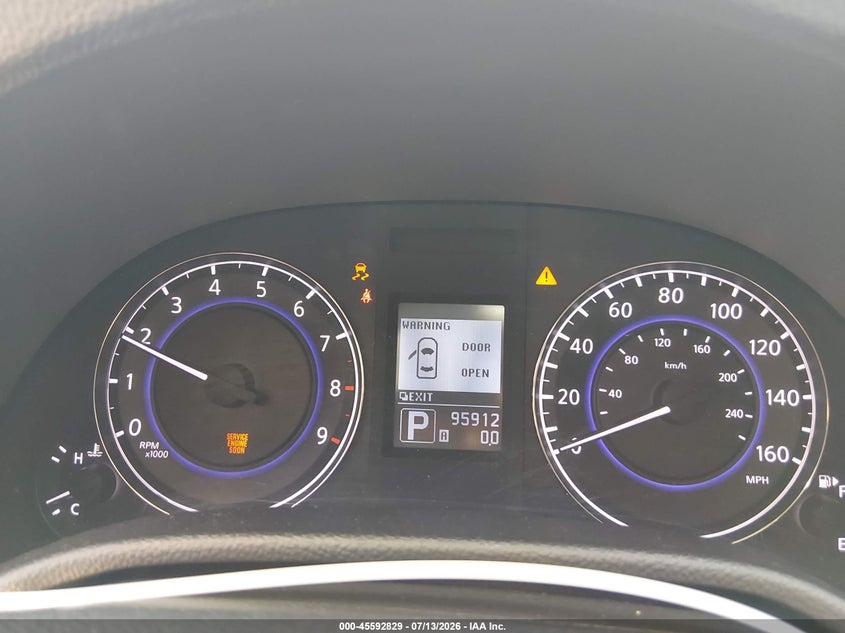 2013 Infiniti G VIN JN1CV6AR7DM357322 IAAI salvage auction — UNKNOWN, Salvage Title, sold $1,300 on 2026-07-18 (photo 7)