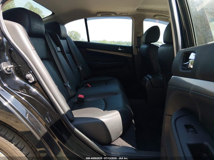 2013 Infiniti G VIN JN1CV6AR7DM357322 IAAI salvage auction — UNKNOWN, Salvage Title, sold $1,300 on 2026-07-18 (photo 8)