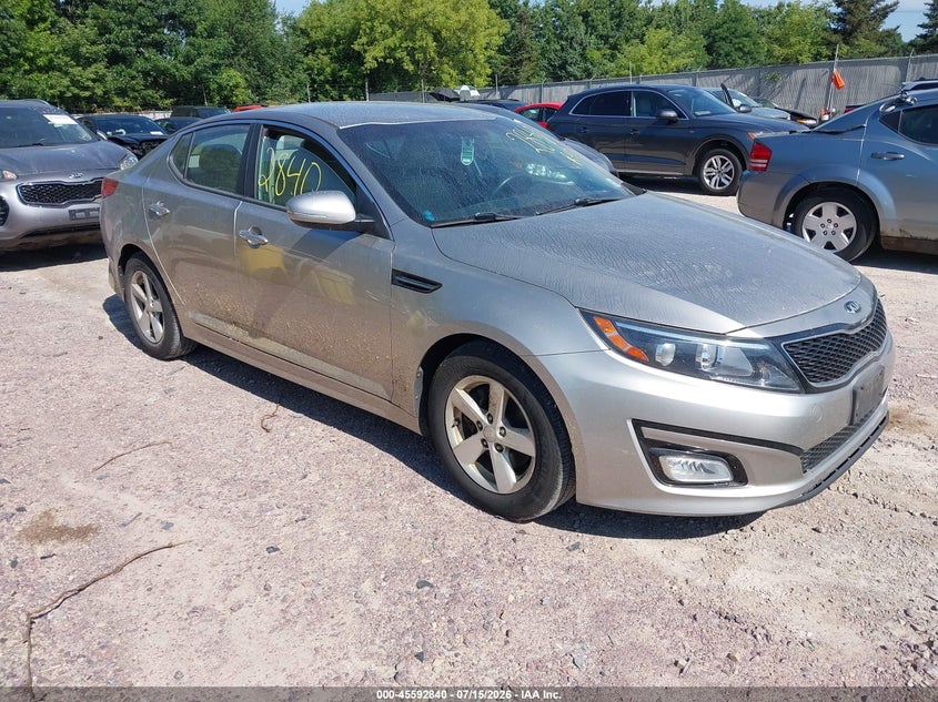 2014 Kia Optima VIN KNAGM4A73E5525065 IAAI salvage auction — NORMAL WEAR, Clear-Endorsement (Wisconsin), sold $25 on 2026-07-29 (photo 1)