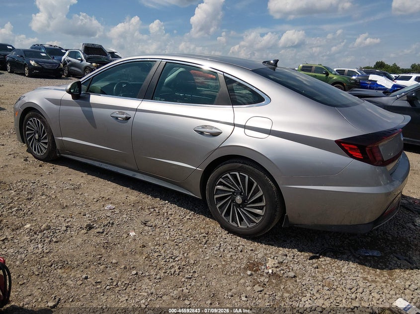 2021 Hyundai Sonata VIN KMHL34JJ0MA026418 IAAI salvage auction — RIGHT SIDE, Salvage Title, sold $3,500 on 2026-07-23 (photo 3)