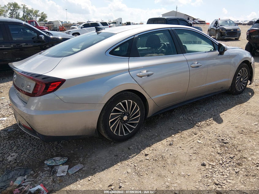 2021 Hyundai Sonata VIN KMHL34JJ0MA026418 IAAI salvage auction — RIGHT SIDE, Salvage Title, sold $3,500 on 2026-07-23 (photo 4)