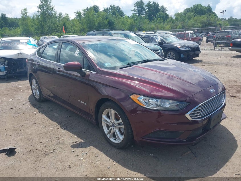 2018 Ford Fusion VIN 3FA6P0LU0JR201246 IAAI salvage auction — LEFT SIDE, Wait Title, sold $2,450 on 2026-08-25 (photo 1)