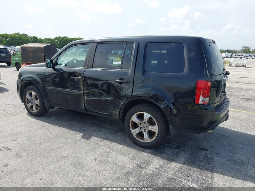 2013 Honda Pilot VIN 5FNYF3H59DB008009 IAAI salvage auction — NORMAL WEAR, Salvage Title, sold $375 on 2026-07-19 (photo 3)