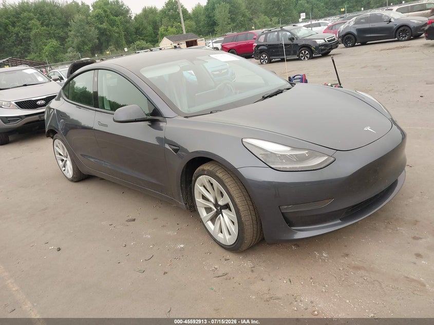 2023 Tesla Model 3 VIN 5YJ3E1EB7PF415861 IAAI salvage auction — REAR END, Salvage (Connecticut), sold $8,600 on 2026-07-26 (photo 1)