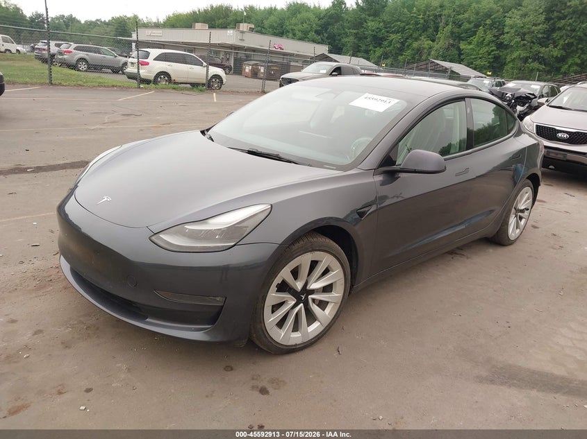 2023 Tesla Model 3 VIN 5YJ3E1EB7PF415861 IAAI salvage auction — REAR END, Salvage (Connecticut), sold $8,600 on 2026-07-26 (photo 2)