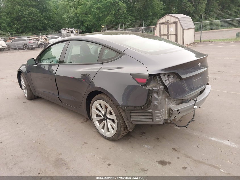 2023 Tesla Model 3 VIN 5YJ3E1EB7PF415861 IAAI salvage auction — REAR END, Salvage (Connecticut), sold $8,600 on 2026-07-26 (photo 3)