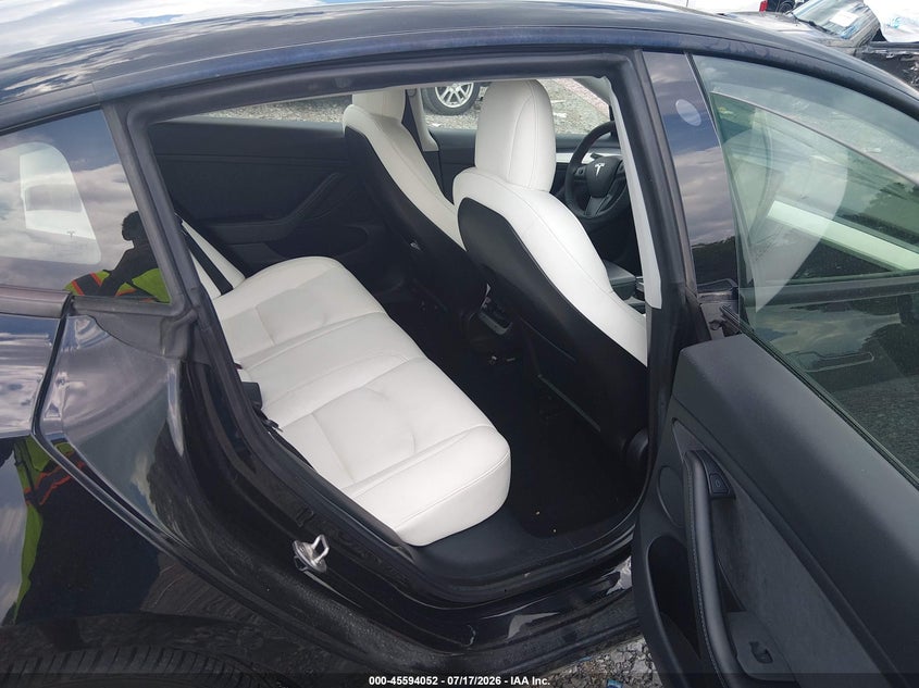 2021 Tesla Model 3 VIN 5YJ3E1EA8MF018758 IAAI salvage auction — LEFT FRONT, Salvage Title, sold $5,500 on 2026-07-31 (photo 8)