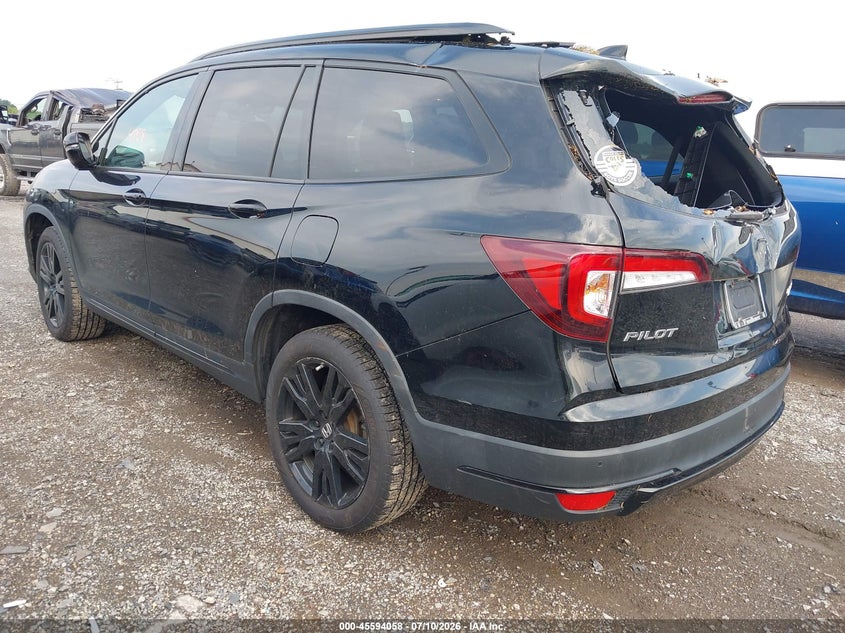 2022 Honda Pilot VIN 5FNYF6H72NB047870 IAAI salvage auction — REAR END, Wait Title, sold $9,500 on 2026-08-18 (photo 3)