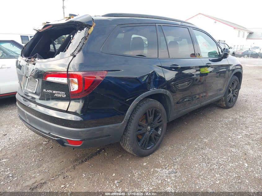 2022 Honda Pilot VIN 5FNYF6H72NB047870 IAAI salvage auction — REAR END, Wait Title, sold $9,500 on 2026-08-18 (photo 4)