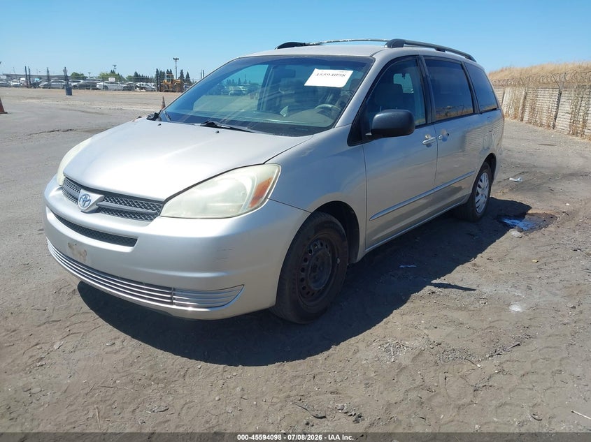 2005 Toyota Sienna VIN 5TDZA23C35S297677 IAAI salvage auction — FRONT END, Salvage (California), sold $550 on 2026-07-22 (photo 2)