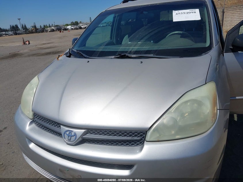 2005 Toyota Sienna VIN 5TDZA23C35S297677 IAAI salvage auction — FRONT END, Salvage (California), sold $550 on 2026-07-22 (photo 6)