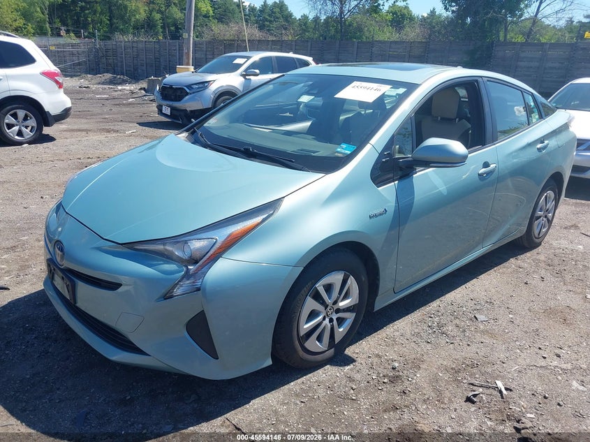 2016 Toyota Prius VIN JTDKARFU0G3020858 IAAI salvage auction — NORMAL WEAR, Clear (Massachusetts), sold $7,700 on 2026-07-17 (photo 2)