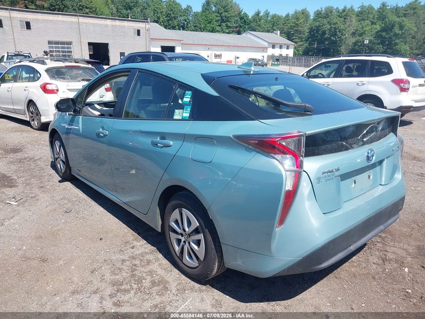 2016 Toyota Prius VIN JTDKARFU0G3020858 IAAI salvage auction — NORMAL WEAR, Clear (Massachusetts), sold $7,700 on 2026-07-17 (photo 3)