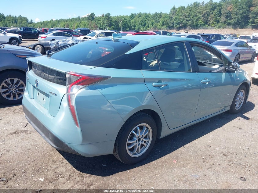 2016 Toyota Prius VIN JTDKARFU0G3020858 IAAI salvage auction — NORMAL WEAR, Clear (Massachusetts), sold $7,700 on 2026-07-17 (photo 4)