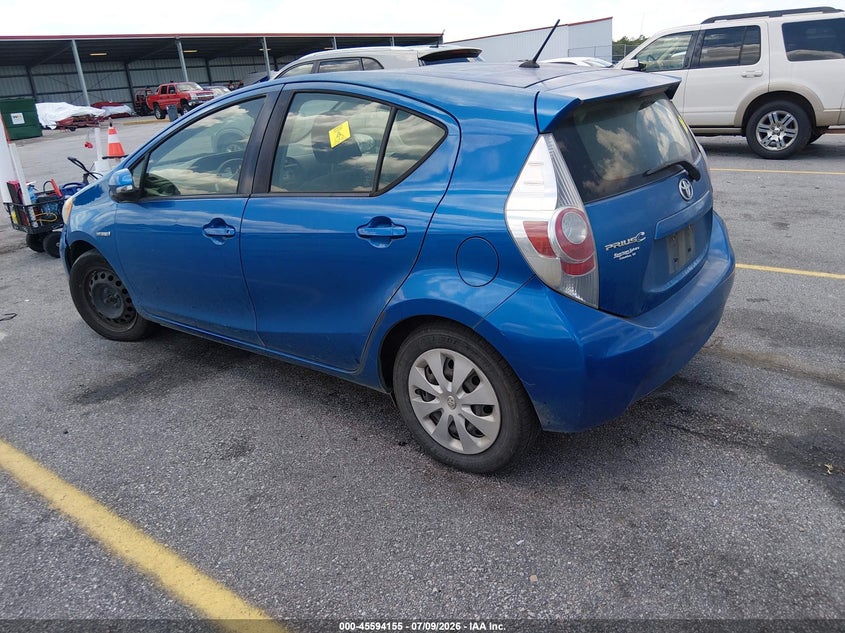 2014 Toyota Prius c VIN JTDKDTB34E1083844 IAAI salvage auction — NORMAL WEAR, Clear (South Carolina), sold $275 on 2026-07-29 (photo 3)