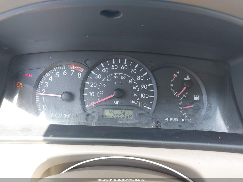 2005 Toyota Corolla VIN JTDBR32E350055350 IAAI salvage auction — NORMAL WEAR, Clear - Dealer Only (California), sold $1,100 on 2026-07-15 (photo 7)