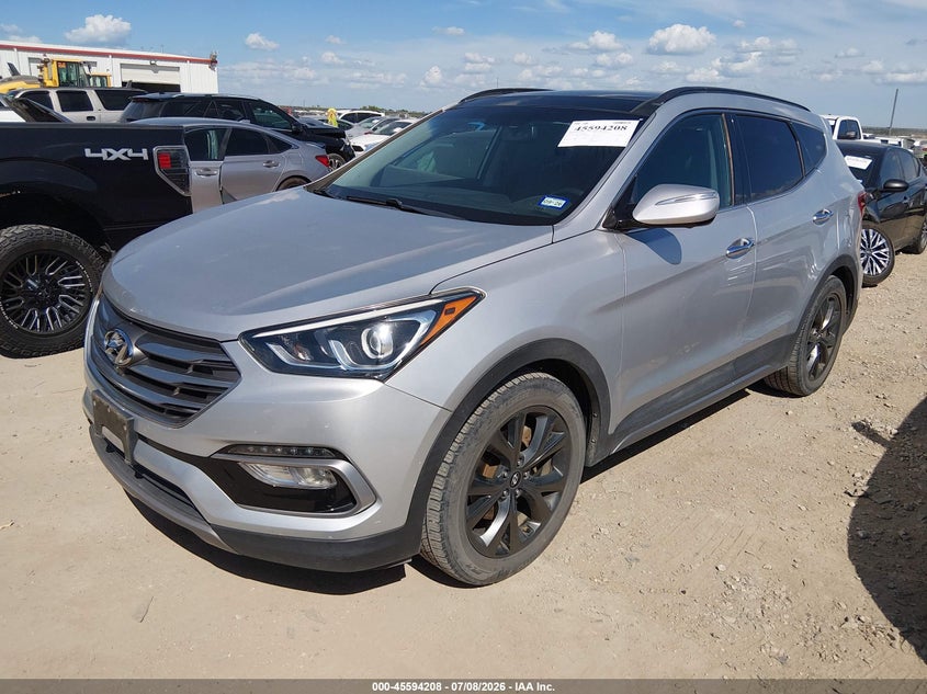 2017 Hyundai Santa fe VIN 5XYZW4LA6HG463882 IAAI salvage auction — NORMAL WEAR, Salvage Title, sold $5,025 on 2026-07-14 (photo 2)