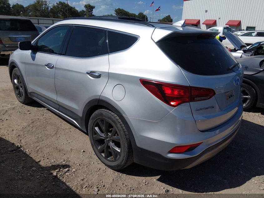 2017 Hyundai Santa fe VIN 5XYZW4LA6HG463882 IAAI salvage auction — NORMAL WEAR, Salvage Title, sold $5,025 on 2026-07-14 (photo 3)