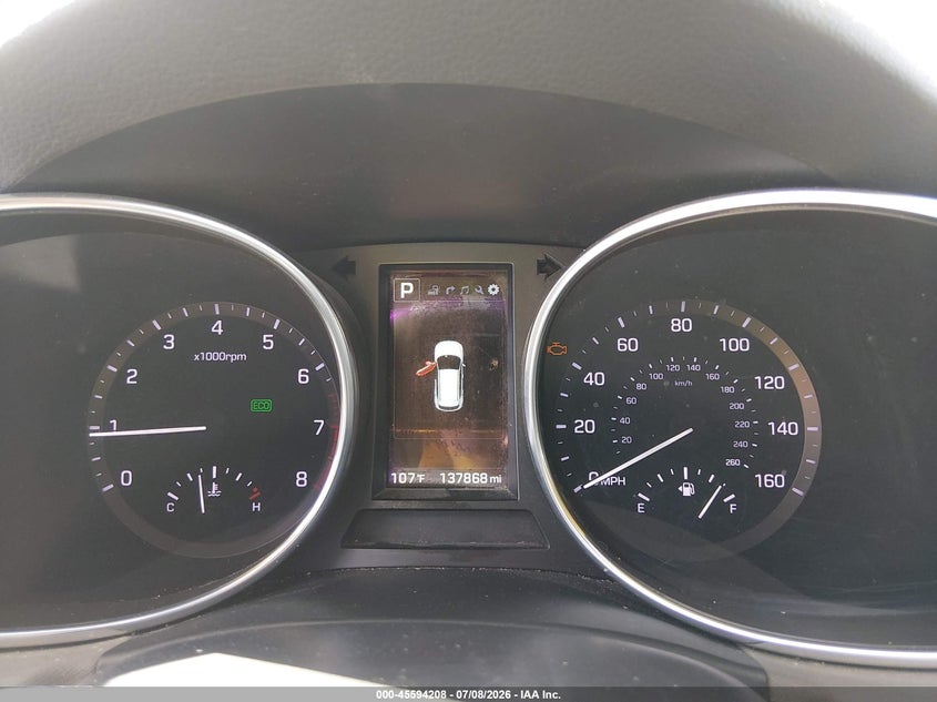 2017 Hyundai Santa fe VIN 5XYZW4LA6HG463882 IAAI salvage auction — NORMAL WEAR, Salvage Title, sold $5,025 on 2026-07-14 (photo 7)