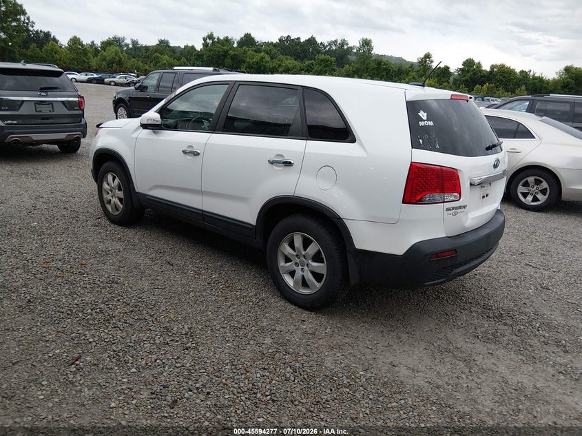 2013 Kia Sorento VIN 5XYKT3A17DG372282 IAAI salvage auction — NORMAL WEAR, Clear (Indiana), sold $1,200 on 2026-07-20 (photo 3)