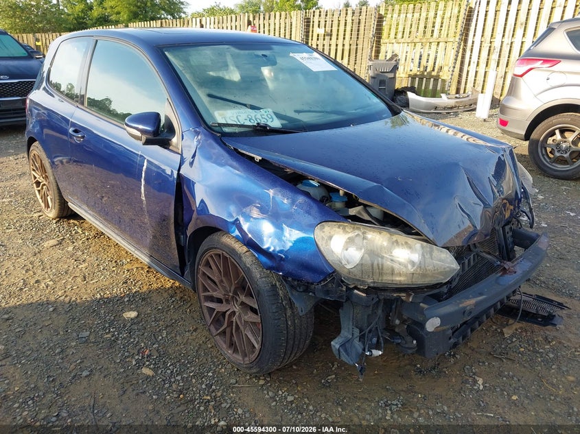 2012 Volkswagen Gti VIN WVWFD7AJ4CW210844 IAAI salvage auction — NORMAL WEAR, Clear (Virginia), sold $425 on 2026-07-27 (photo 1)